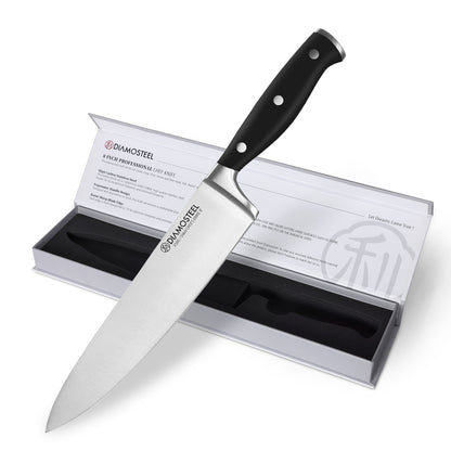 Diamosteel Chef's Knife, Premium 8-Inch Kitchen Knife with 5CR15MOV High Carbon Stainless Steel Ergonomic Handle, Cooking Knife for Cutting, Slicing & Dicing, Perfect Gift for Any Occasion