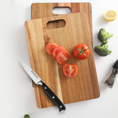 Diamosteel Knife Set 3-Piece, Include Chef & Santoku & Paring Knife, Professional High Carbon Stainless Steel Knives Set for Kitchen with Ergonomic ABS Handle Elegant Box