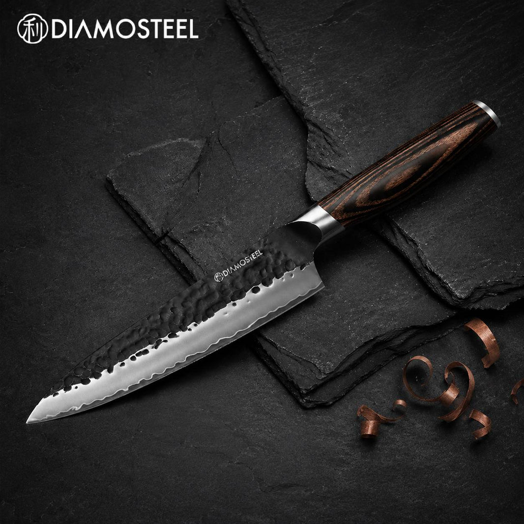 8-Inch Japanese Chef Knife - 3-Layer 9CR18MOV High Carbon Stainless Steel Professional Chef Knife - Gyuto Knife with Ergonomic Pakkawood Handle & Premium Gift Box