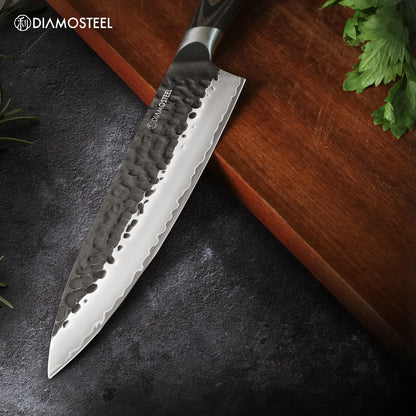 8-Inch Japanese Chef Knife - 3-Layer 9CR18MOV High Carbon Stainless Steel Professional Chef Knife - Gyuto Knife with Ergonomic Pakkawood Handle & Premium Gift Box