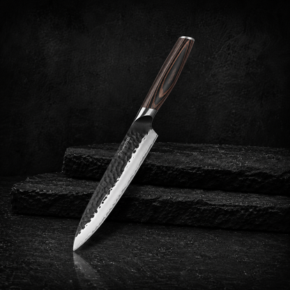 8-Inch Japanese Chef Knife - 3-Layer 9CR18MOV High Carbon Stainless Steel Professional Chef Knife - Gyuto Knife with Ergonomic Pakkawood Handle & Premium Gift Box