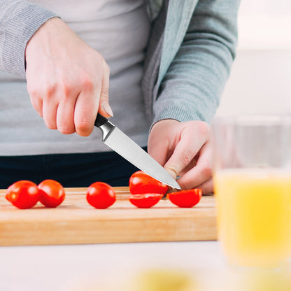 Diamosteel Knife Set 3-Piece, Include Chef & Santoku & Paring Knife, Professional High Carbon Stainless Steel Knives Set for Kitchen with Ergonomic ABS Handle Elegant Box